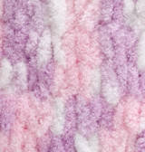 Нитки пряжа для в'язання велюрова плюшева петлями PUFFY COLOR Паффи Колор № 6051