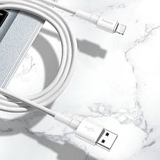 Кабель для зарядки телефона/ смартфона Baseus Mini USB - Lightning 1 м 2.4 А Білий (CALSW-02), фото 6