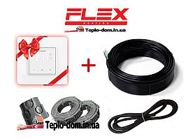 Двожильний нагрівальний кабель Flex 2м²-2,4м²/350Вт (20м) з Terneo S