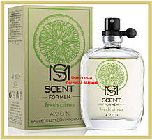 Туалетна вода Fresh Citrus, 30 мл Scent Essense Mix Avon для нього