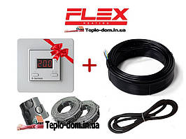 Двожильний нагрівальний кабель Flex 3,5м²- 4,2м²/ 612.5Вт (35м) Серія Terneo SТ
