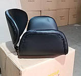 М'яке крісло Студіо хром чорний кожзам сидіння для перукарень і салонів, фото 5