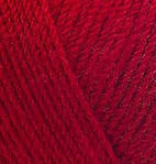 Нитки пряжа для в'язання напіввовна SUPERLANA TIG Суперлана Тіг ALIZE Алізе № 56 червоний