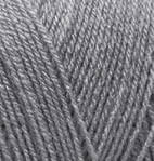 Нитки пряжа для в'язання напіввовна SUPERLANA TIG Суперлана Тіг ALIZE Алізе № 87 вугільно сірий