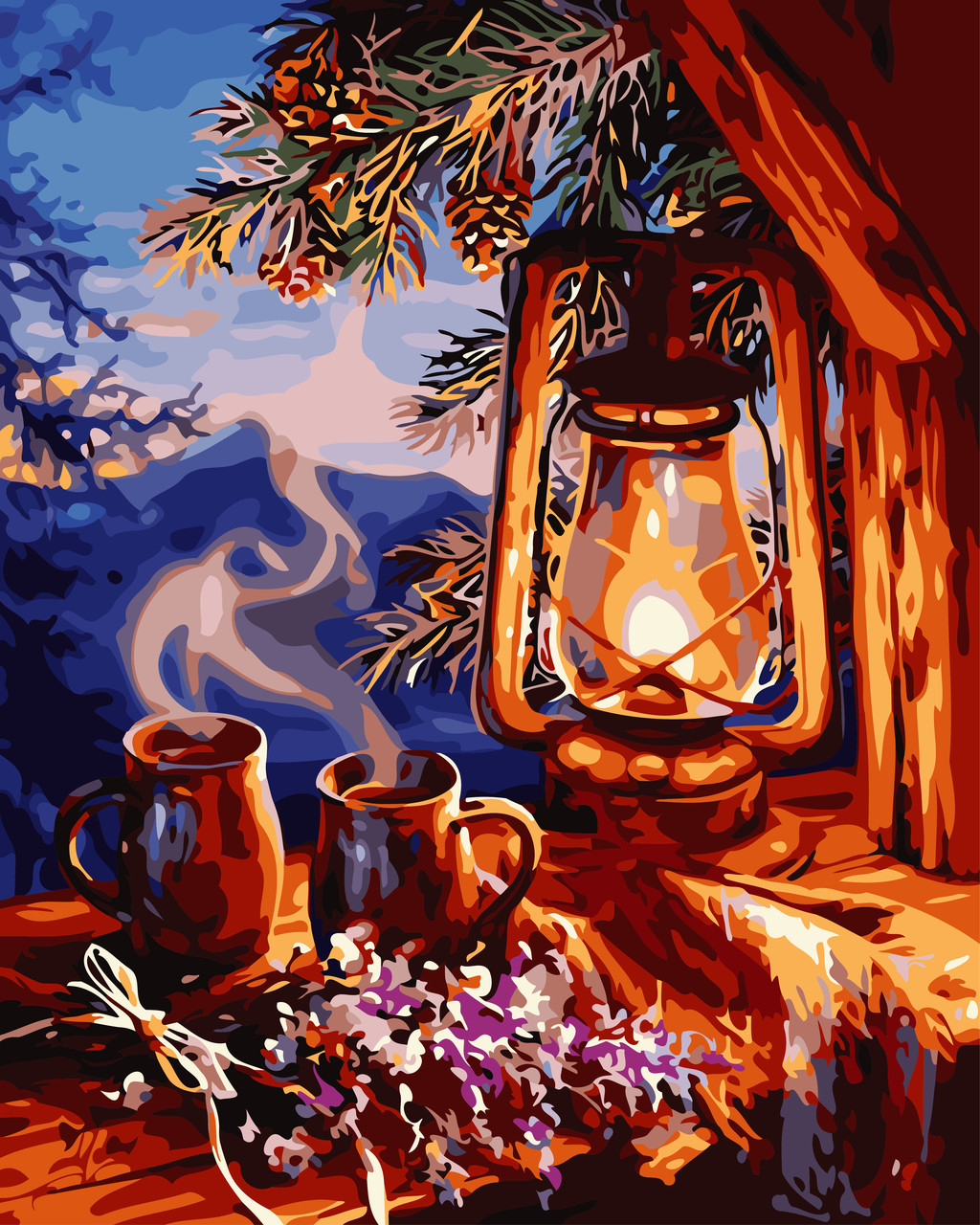 Художній творчий набір, картина за номерами Душевний вечір, 40x50 см, «Art Story» (AS0768)