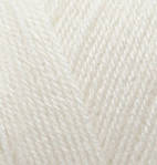 Нитки пряжа для в'язання напіввовна SUPERLANA TIG Суперлана Тіг ALIZE Алізе № 62 молочний