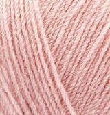 Нитки пряжа для в'язання напіввовна SUPERLANA TIG Суперлана Тіг ALIZE Алізе № 161 пудровий