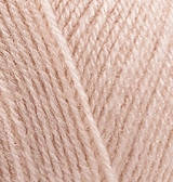 Нитки пряжа для в'язання напіввовна SUPERLANA TIG Суперлана Тіг ALIZE Алізе № 404 шампанське