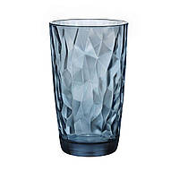Набір склянок для води Bormioli Rocco Diamond 470 мл 6 шт Колір синій 350260M02321990
