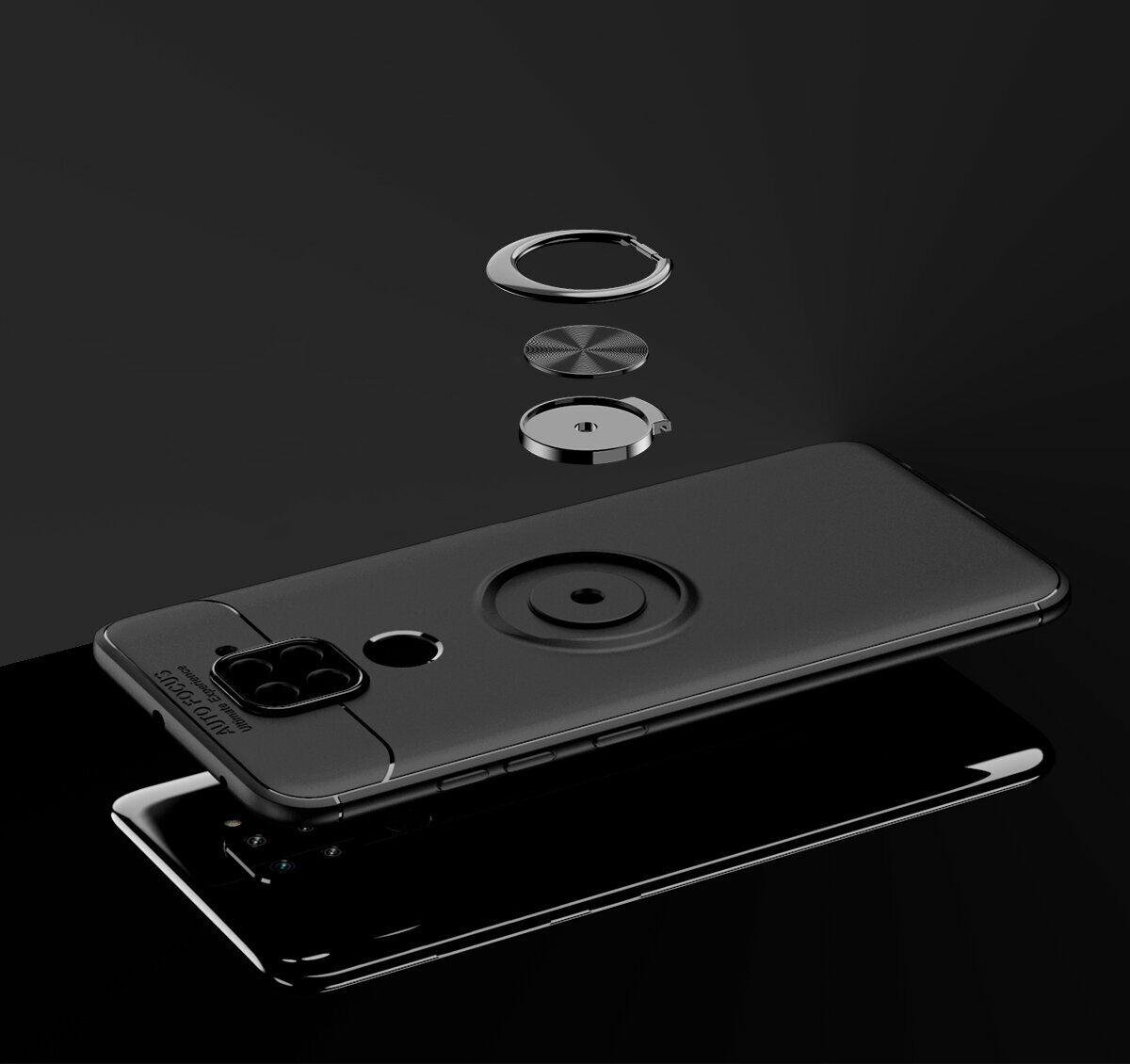 Защитный чехол UniCase Magnetic Ring для Xiaomi Redmi Note 9 / Redmi 10X -  Black (ID#1237788797), цена: 219 ?, купить на Prom.ua