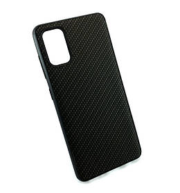 Чохол для Samsung A41, A415 накладка на бампер протиударний Carbon Silicone Case чорний