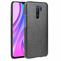 Защитный чехол Deexe Croco Style для Xiaomi Redmi 9 - Black