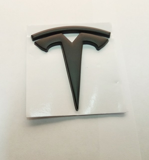 Емблема для автомобілів Tesla чорна