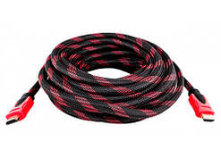 HDMI Кабель 5м, позолочений Premium, в обплітці