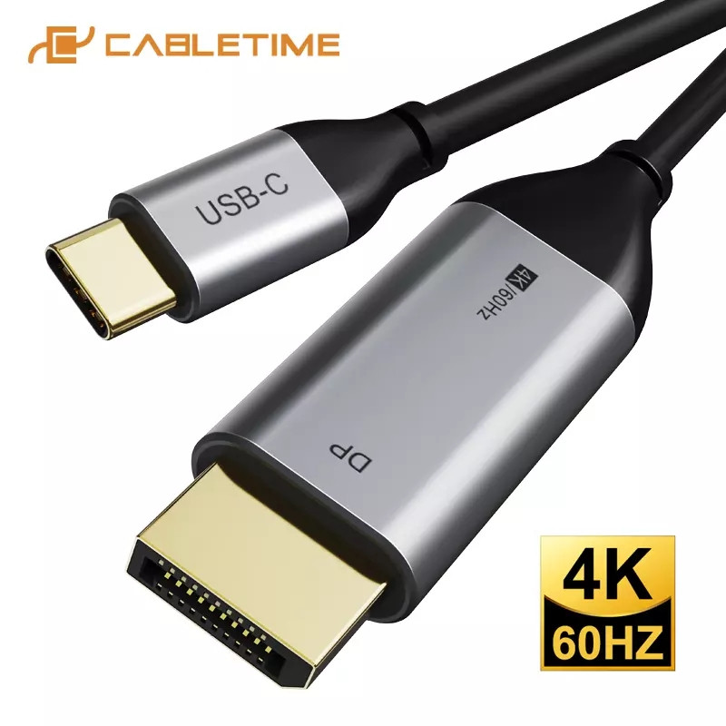 USB Type-к DP 4K 60Гц кабель, сумісний з Thunderbolt 3) MacBook Pro/Dell/Lenovo/Samsung