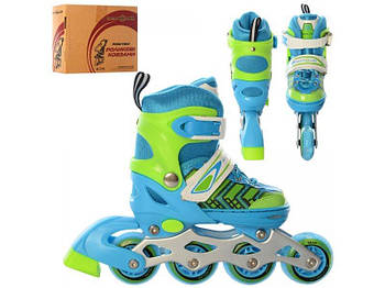 Детские раздвижные ролики 27-30р A4137-XS-BL G-Rich