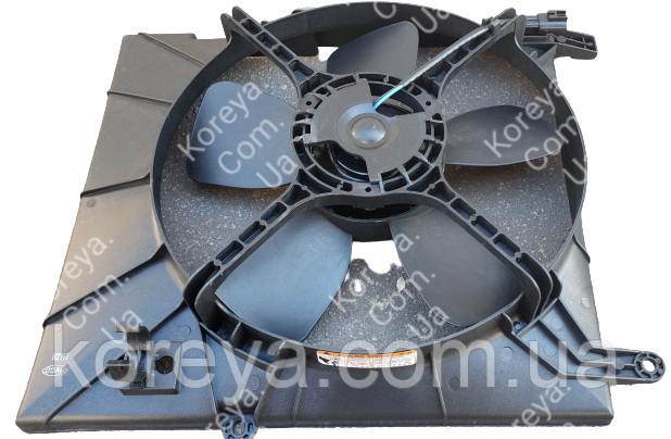 Вентилятор радіатора в зборі з дифузором Aweo з кондиціонером. Корея  96536666, фото 1