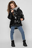 Стильна зимова куртка на дівчинку DT-8310, розміри 110-128, фото 3