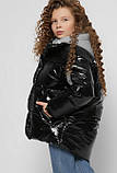 Стильна зимова куртка на дівчинку DT-8310, розміри 110-128, фото 4