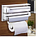 Кухонний диспенсер для плівки, фольги та рушників Kitchen Roll Triple Paper Dispenser, фото 5