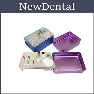 JA 25, ЕндоБокс для ендоінструменту, ендо 35+підставка для гутт. штифтів 6 +клінстенд Синій