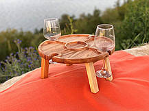 Дерев'яний винний столик із дуба (модель 3), фото 2