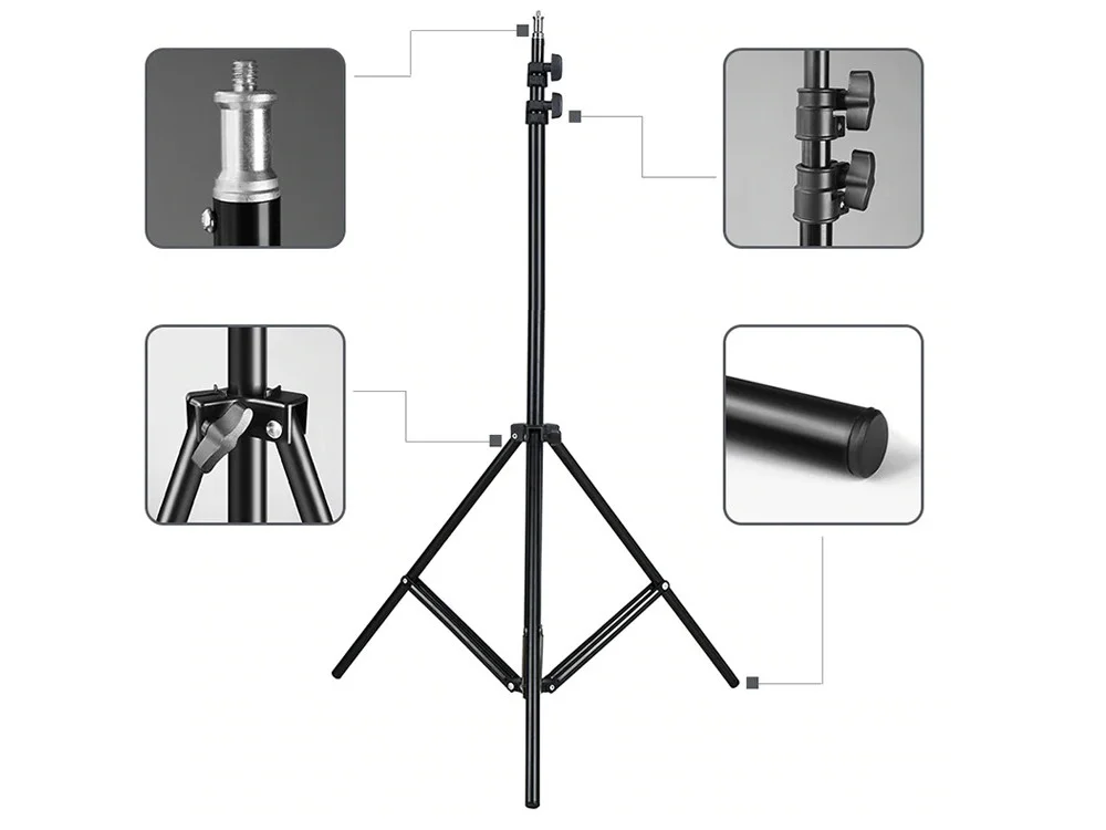 Регульований телескопічний штатив для лампи та спалаху HA-17 Jw, фото 1