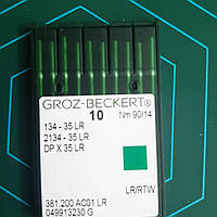 Иглы Groz-bekkert 134-135 LR; DP 35 LR - 90 для пошива изделий из кожи