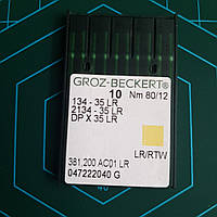 Голки Groz-bekkert 134-135 LR; DP 35 LR - 80 для пошиття виробів із шкіри
