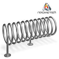 Велопарковка спіралеподібна стаціонарна, довжина 125см