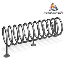 Велопарковка спіралеподібна стаціонарна, довжина 150см