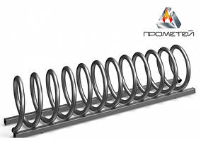 Велопарковка спіралеподібна стаціонарна, довжина 140см