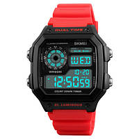 Skmei 1299 Black-Red Wrisband