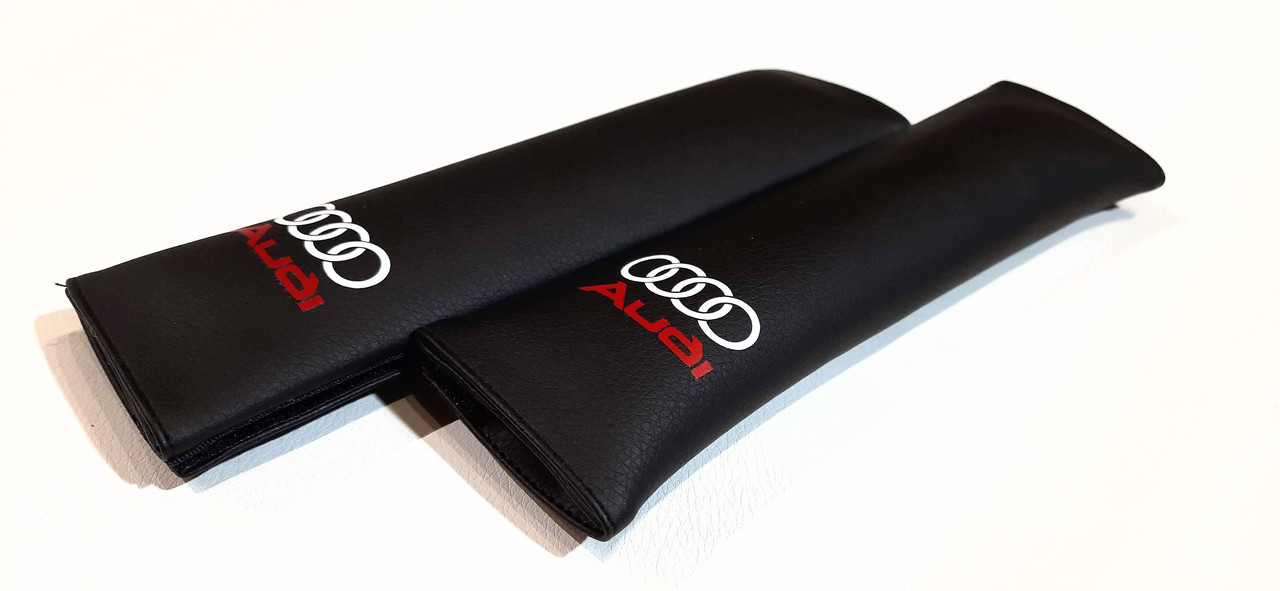 Подушки накладки на ремінь безпеки Audi чорна