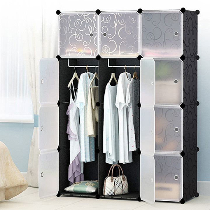 Пластикова шафа Storage Cube Cabinet « MР 312-62» Чорний