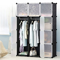Пластикова шафа Storage Cube Cabinet « MР 312-62» Чорний