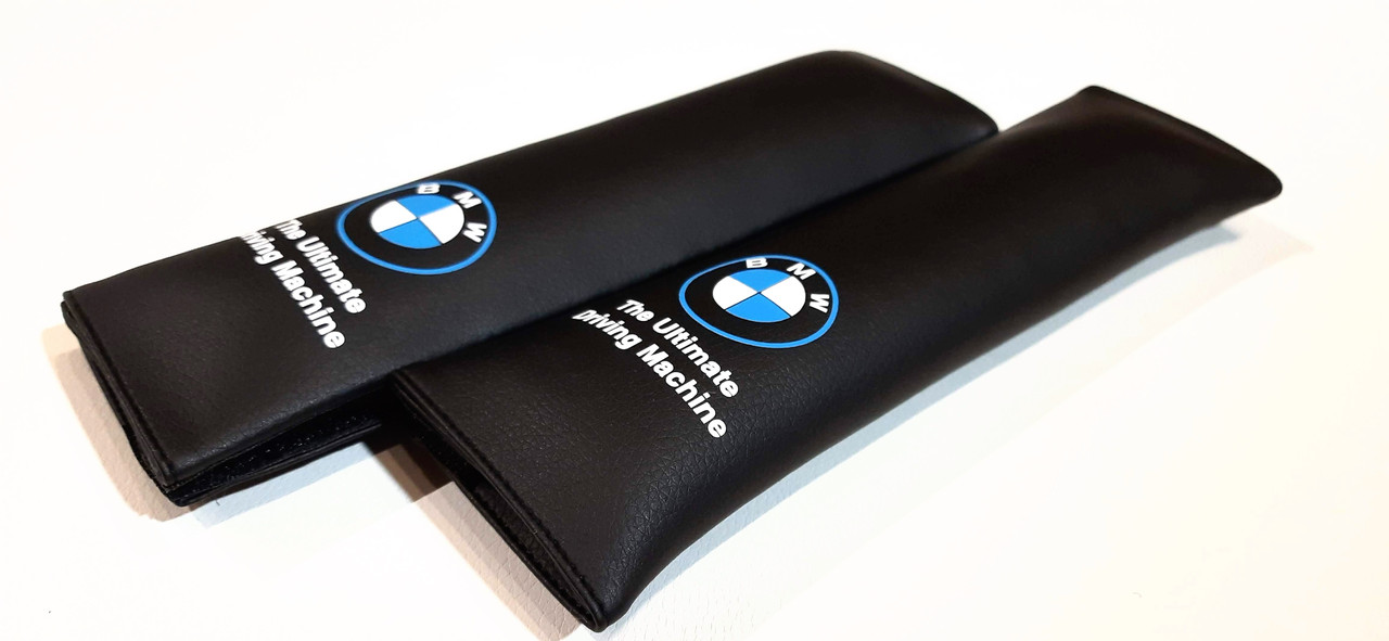 Подушки накладки на ремінь безпеки BMW в авто чорні
