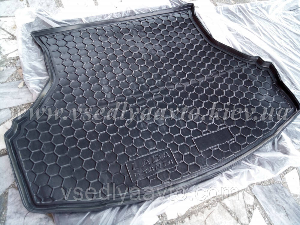 Коврик в багажник LADA Granta (Avto-gumm) пластик+резина, фото 1