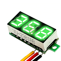 No802 Зелений Вольтметр 100v цифрове мініживлення DC 4-30 В (вимірювання 0-100B)