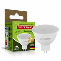 Світлодіодна лампа Eurolamp Еко MR16 3W-GU5.3-3000K (LED-SMD-03533(P))