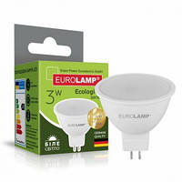 Світлодіодна лампа Eurolamp Еко MR16 3W-GU5.3-4000K (LED-SMD-03534(P))