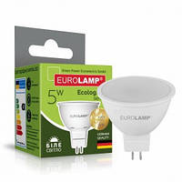 Світлодіодна лампа Eurolamp ЕКО MR16 5W-GU5.3-4000K (LED-SMD-05534(P))