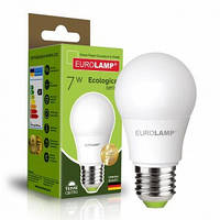 Світлодіодна лампа Eurolamp Еко А50 7W-E27-3000K (LED-A50-07273(P))