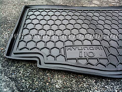 Килимок в багажник HYUNDAI i10 з 2014 р. (AVTO-GUMM) пластік+гума