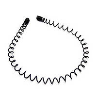 Обруч пружина для волосся 6 шт. чорний метал