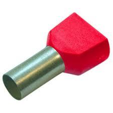 Гільза кінцева для двох проводів (10/14) (червоний) Haupa