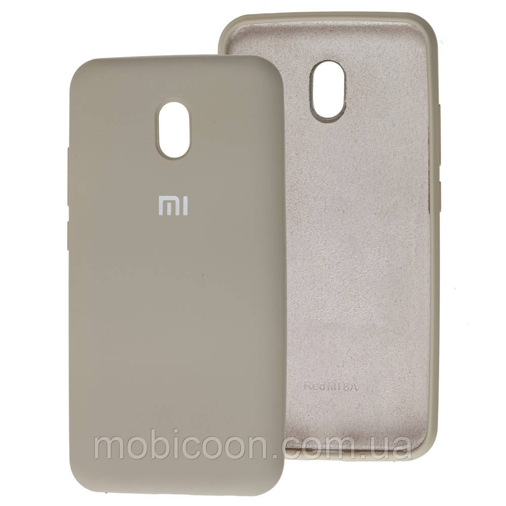 Чохол Silicone Case full для Xiaomi Redmi 8a Grey (ксиоми сяоми редами 8a)