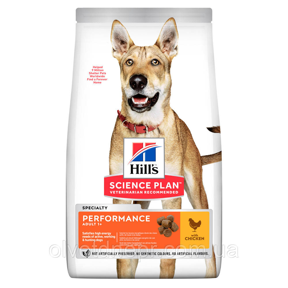 Сухий корм Хіллс Hills для активних собак з куркою 14 кг (великий мішок)