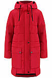 Зимова жіноча парка Finn Flare CW18-17001-330 Down Fill червона L, фото 6