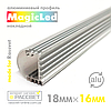 Алюмінієвий профіль MagicLed ML-08 Premium для світлодіодної стрічки накладної, фото 4